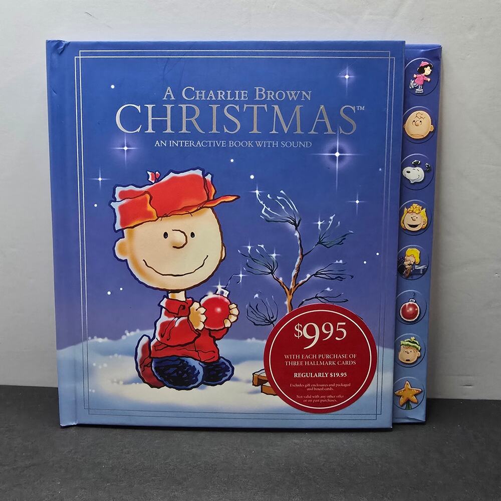 Hallmark Charlie Brown Christmas Interactive Sound Book Peanuts 2010 Works